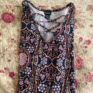 Rue21 Plus Multicolored T-Shirt Dress